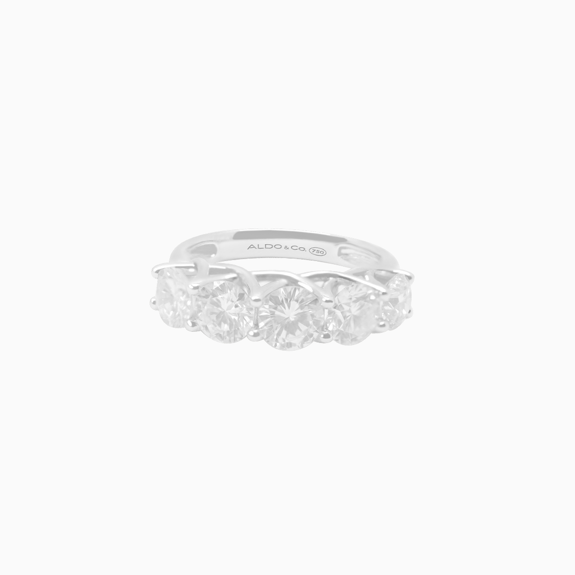 Anillo platino con brillantes