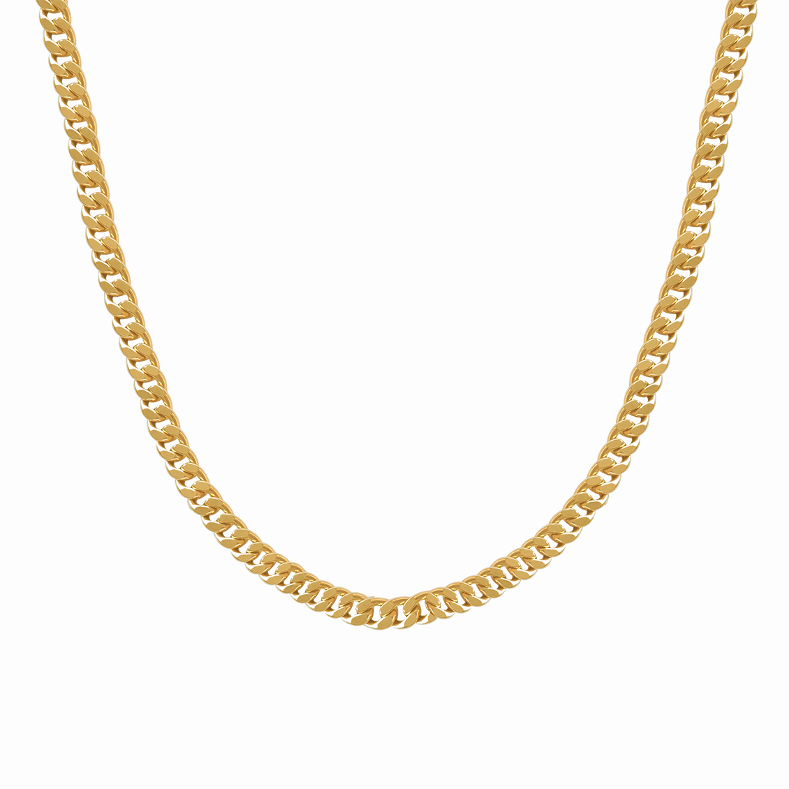 Cadena oro amarillo 18K lomo de corvina plana con brillante
