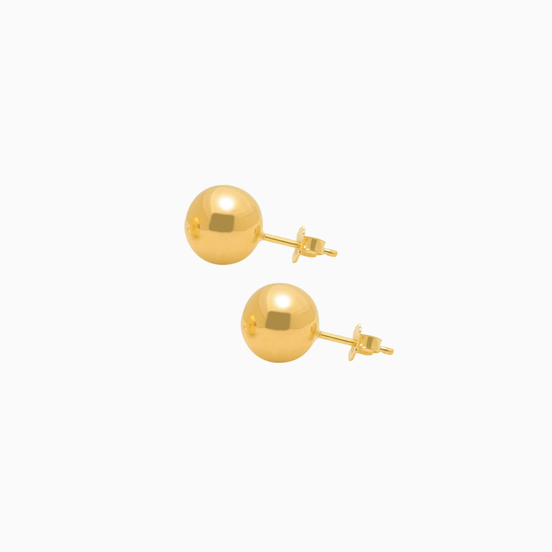 Arete oro amarillo 18K bombita