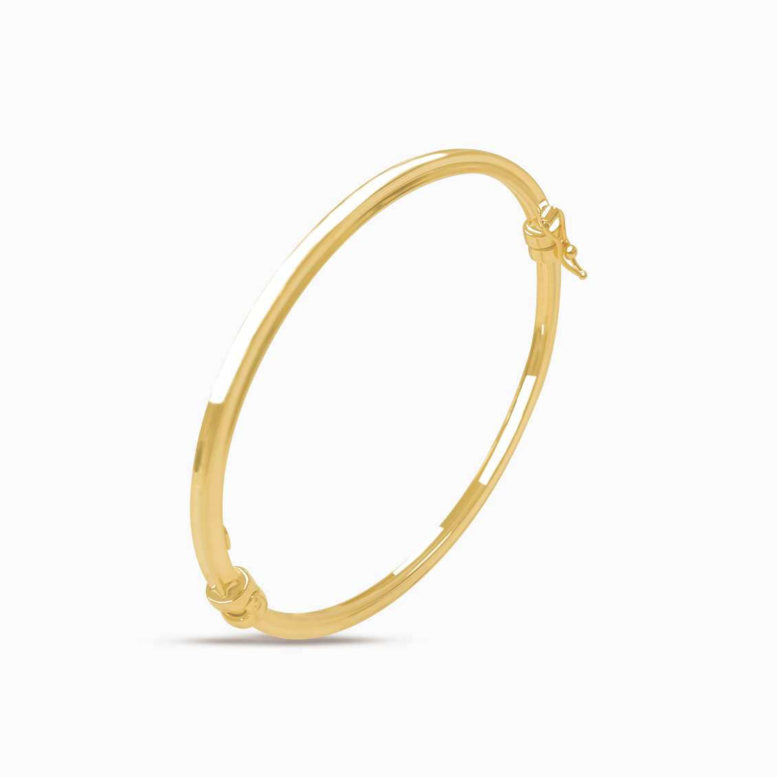 Pulsera oro amarillo de 18K bangle oval