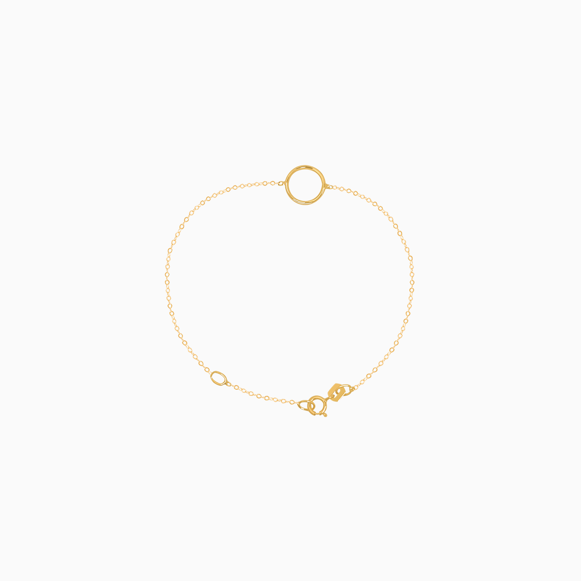 Pulsera oro amarillo 18K con aro