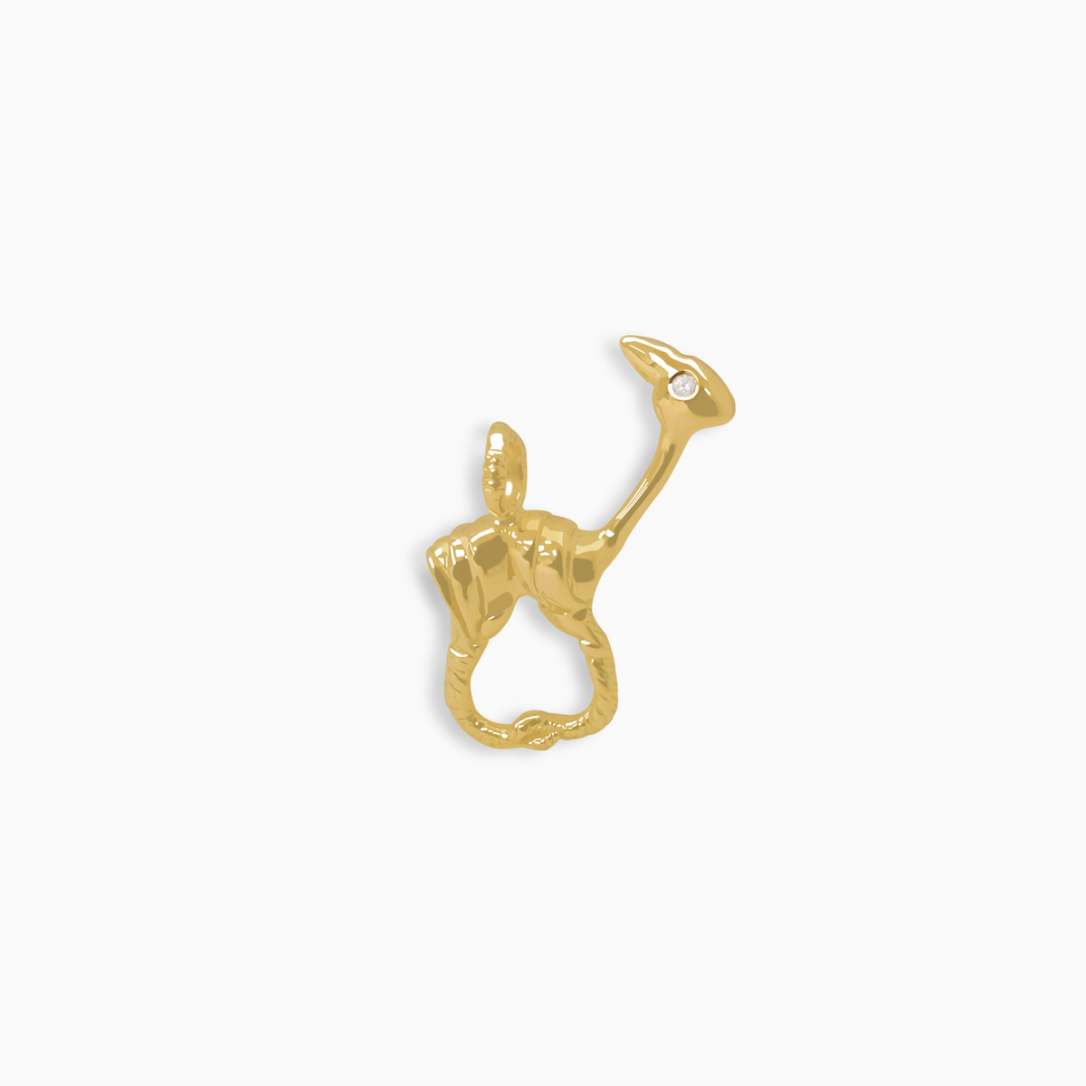Dije oro amarillo 18K en forma de vicuña