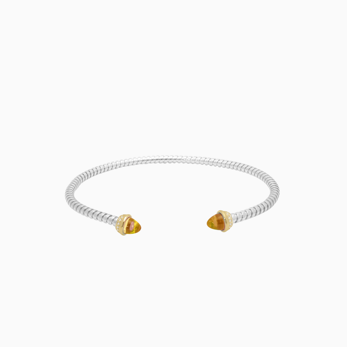 Pulsera Ánima con Tsavorita en plata 925 ,oro 18k y brillantes
