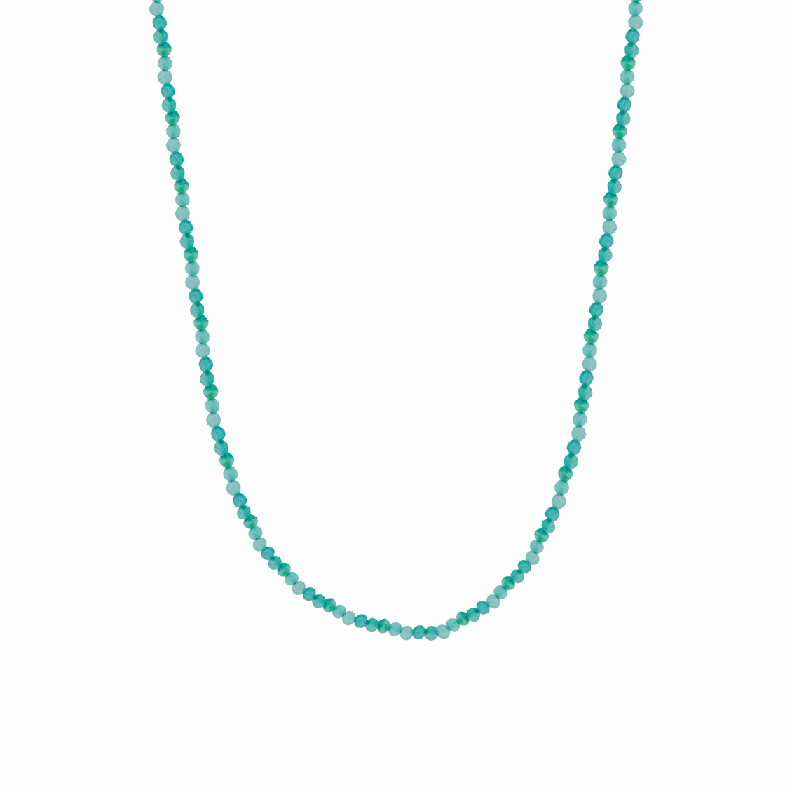 Collar Marea con cuentas ágata verde