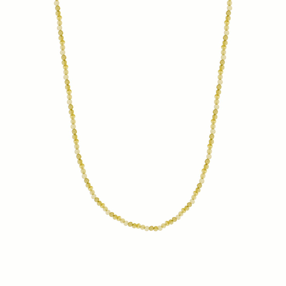 Collar Marea con cuentas de opalo amarillo