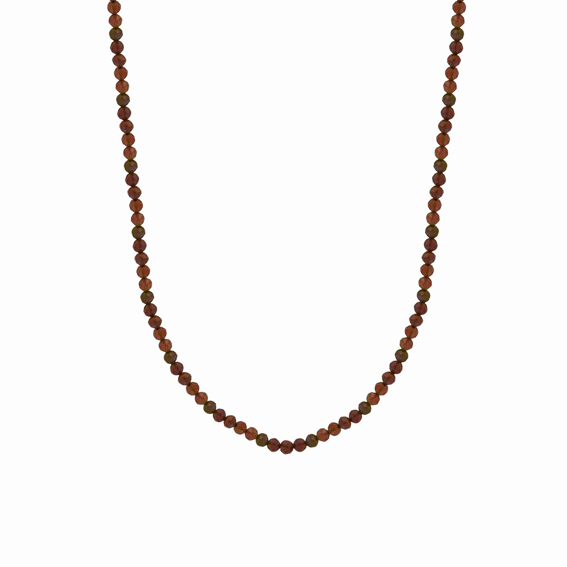 Collar Marea con cuentas granate hesonitas