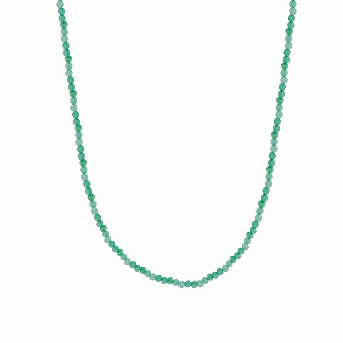 Collar Marea con cuentas aventurina verde