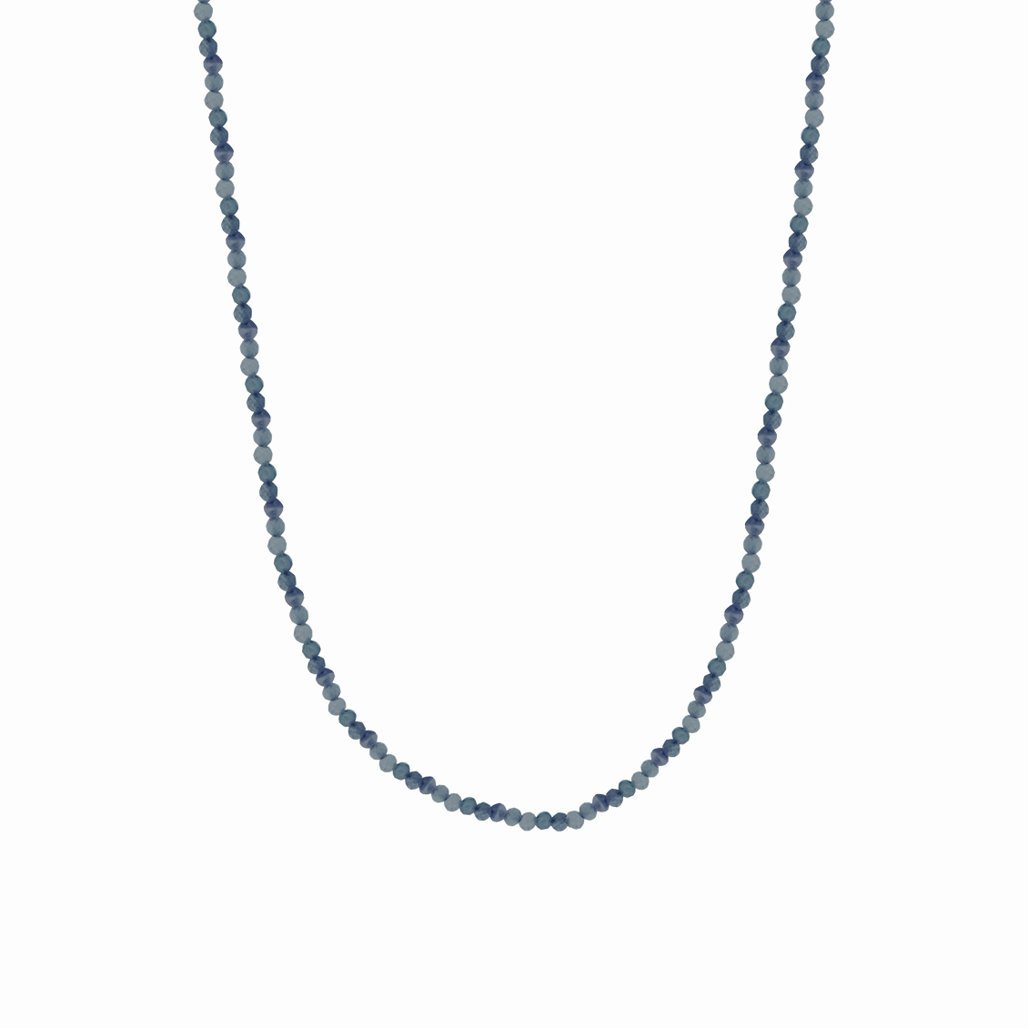Collar Marea con cuentas turmalina azul