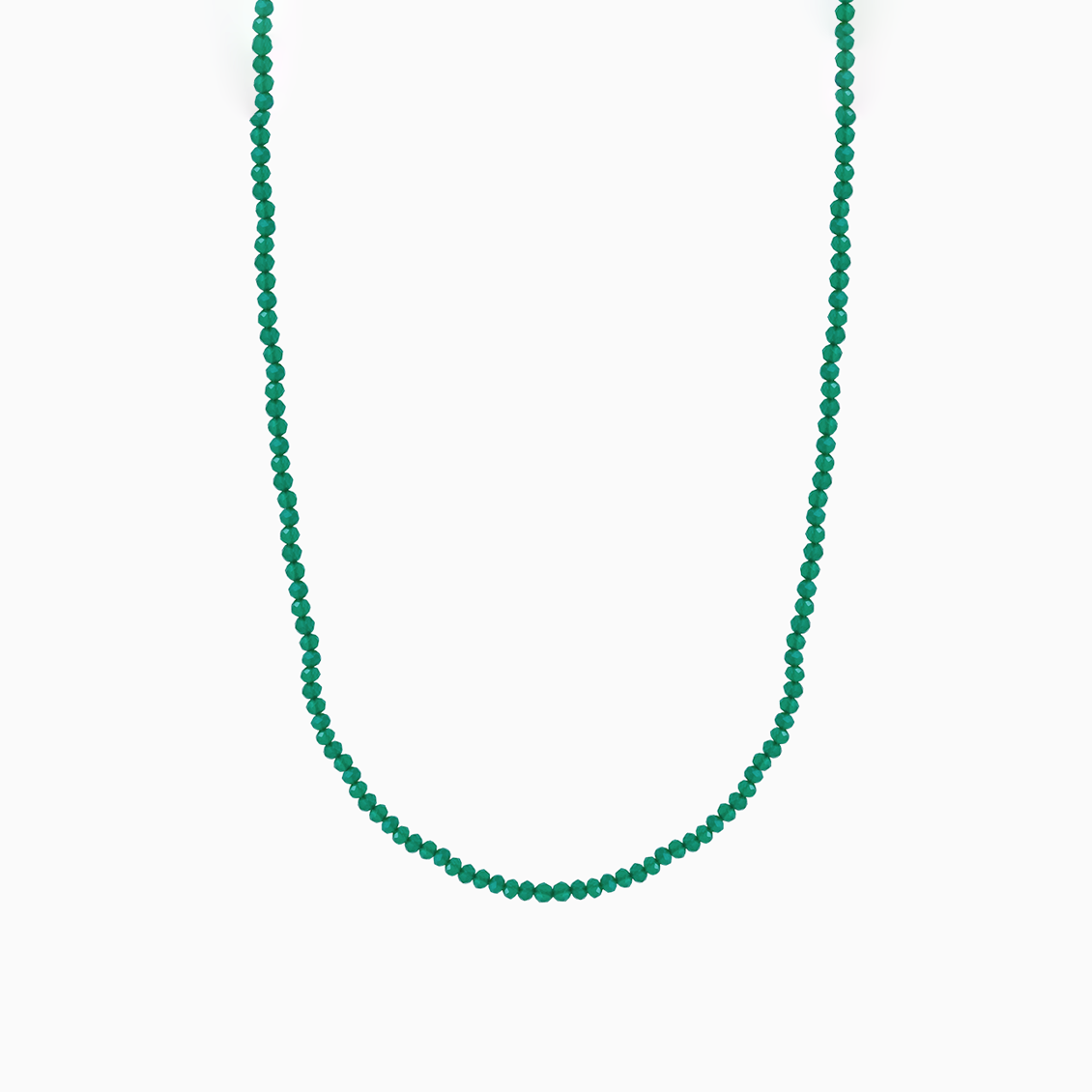 Collar Marea con cuentas onix verde