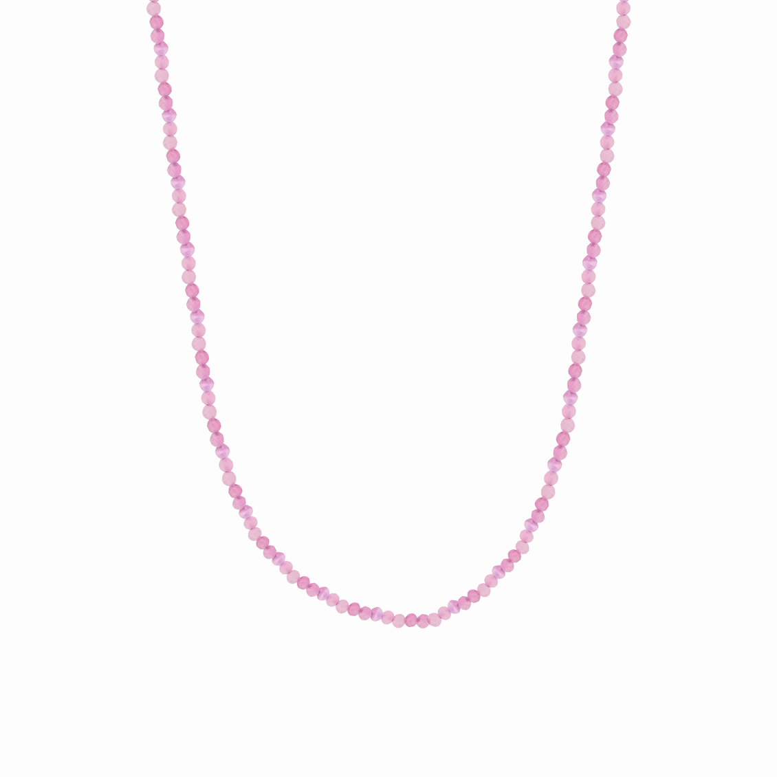 Collar Marea con cuentas cuarzo rosa