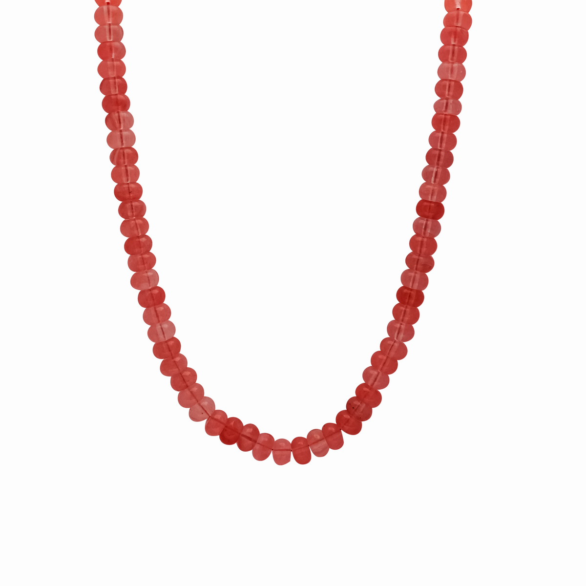 Collar marea con donas cherry y broche en oro amarillo 18K
