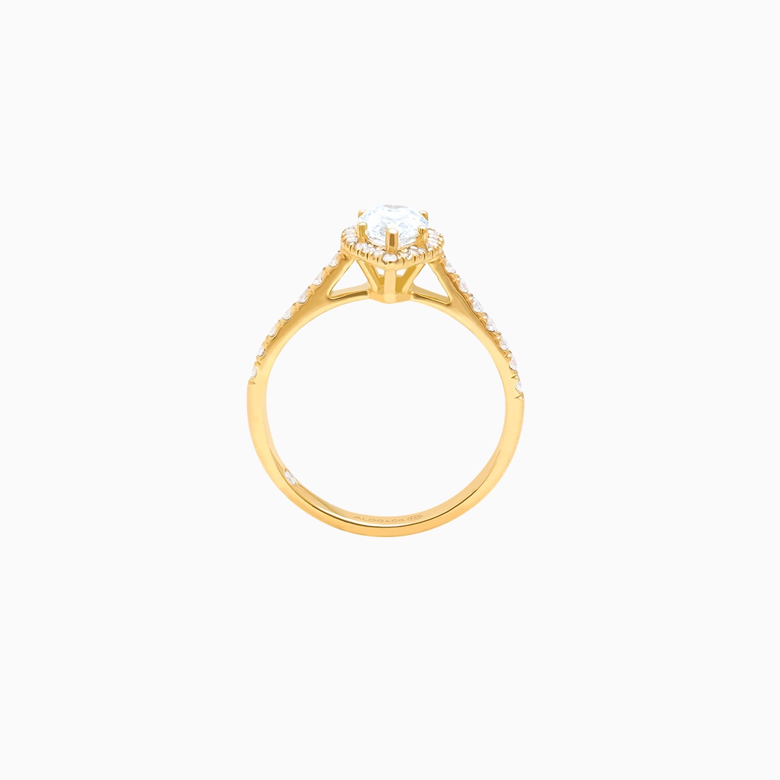 Anillo de compromiso en oro amarillo de 18K modelo Josefina
