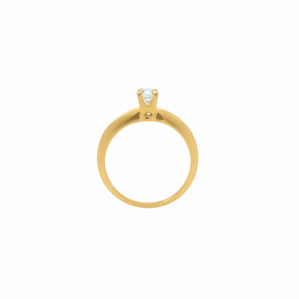 Anillo de compromiso en oro amarillo 18K modelo Aldo & Co.