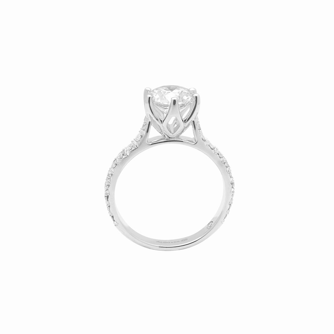 Anillo de compromiso en oro amarillo de 18K modelo Rose