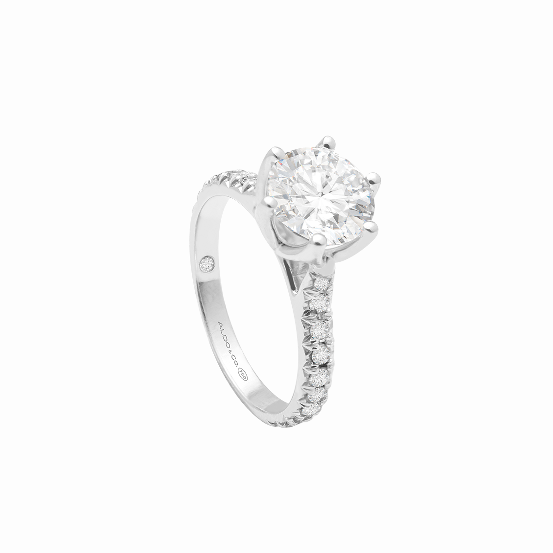 Anillo de compromiso en oro amarillo de 18K modelo Rose