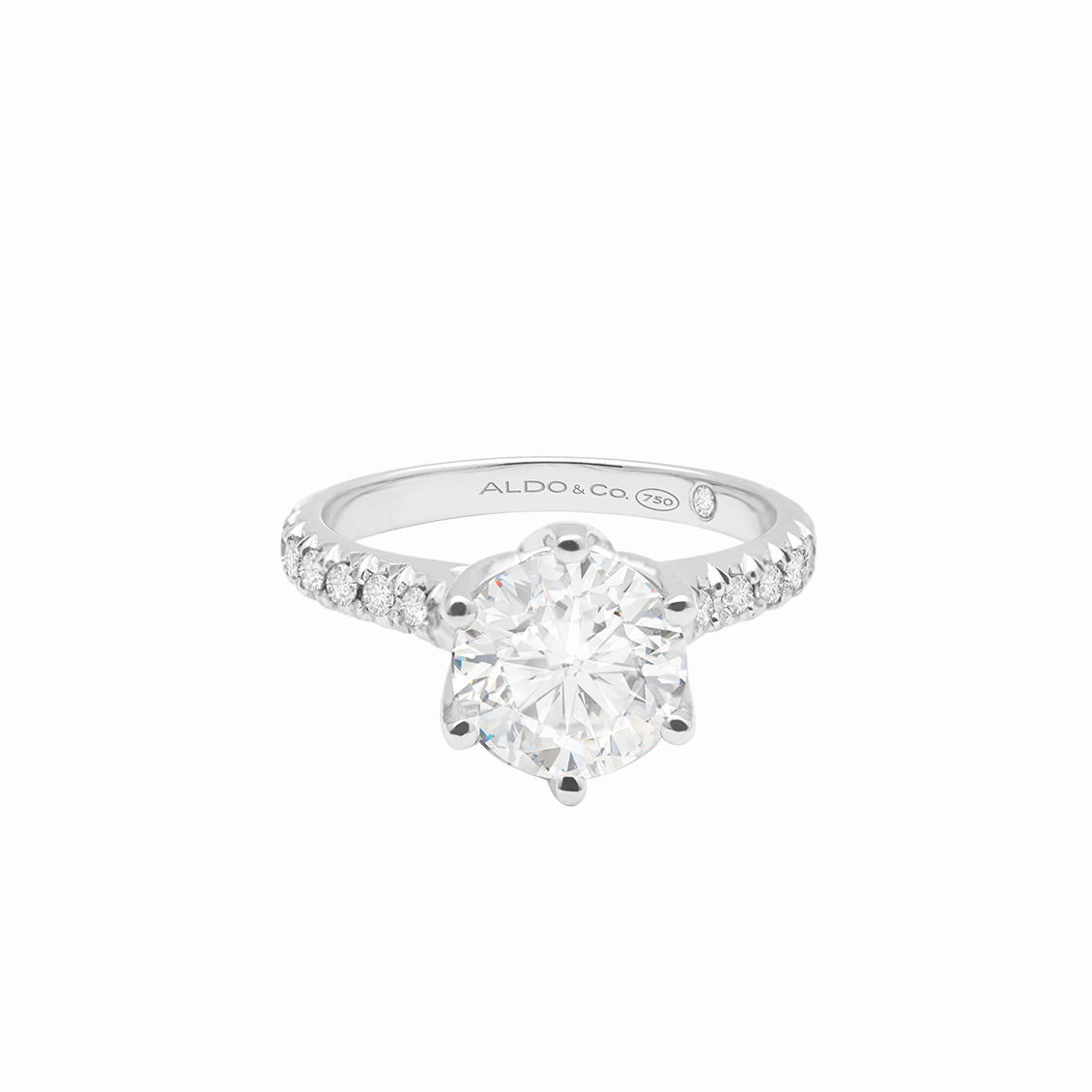 Anillo de compromiso en oro amarillo de 18K modelo Rose