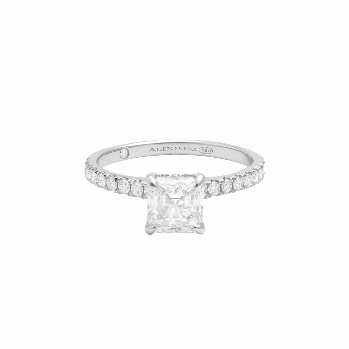 Anillo de compromiso en oro amarillo de 18K modelo Julietta