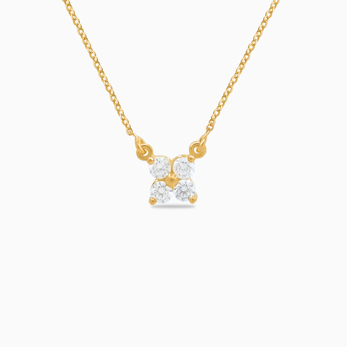 Collar en oro amarillo 18K con brillantes