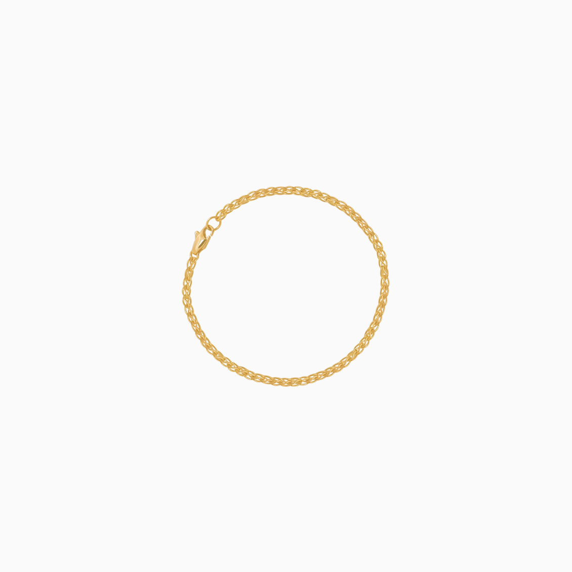 Pulsera oro amarillo 18K cordon entrelazado