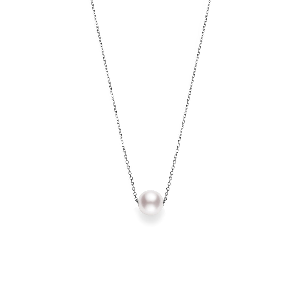 Collar Mikimoto en oro blanco de 18K con perla