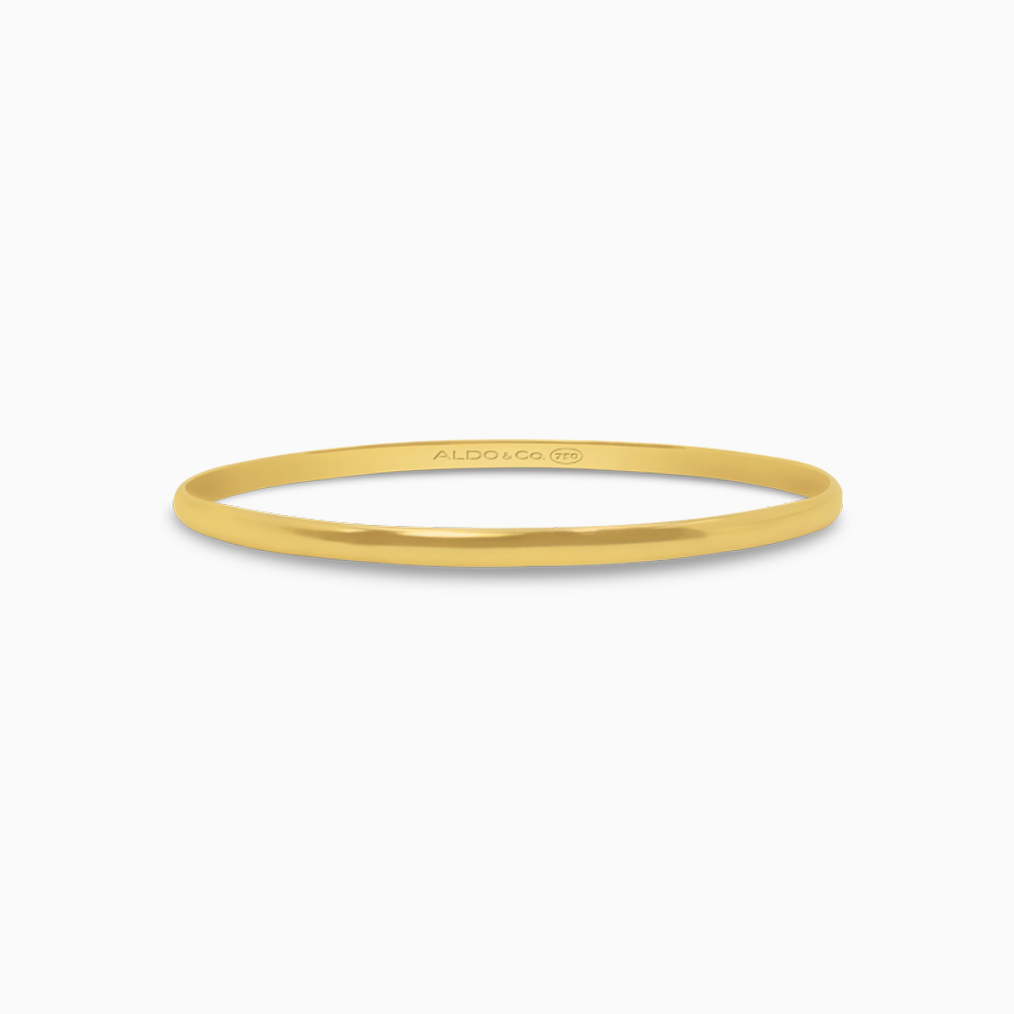 Bangle en oro amarillo de 18K rígida