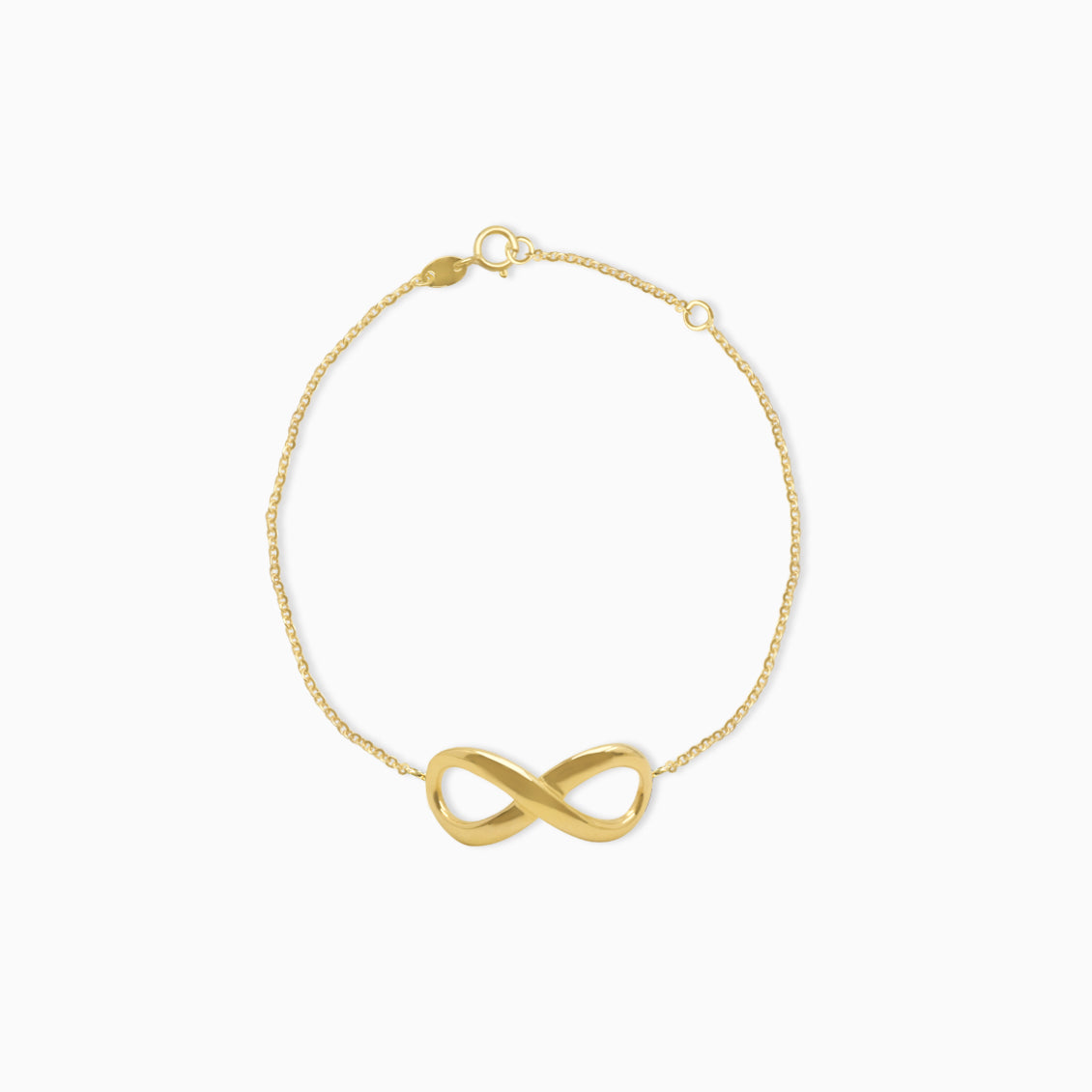 Pulsera en oro amarillo de 18K infinito