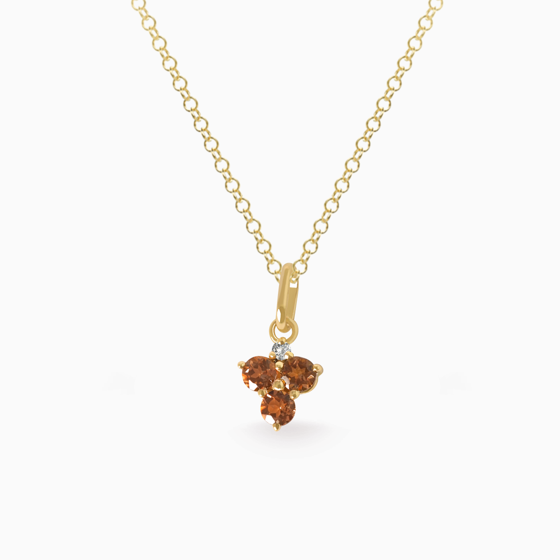 Dije Zodiacal Libra en oro amarillo de 18K con andalucita