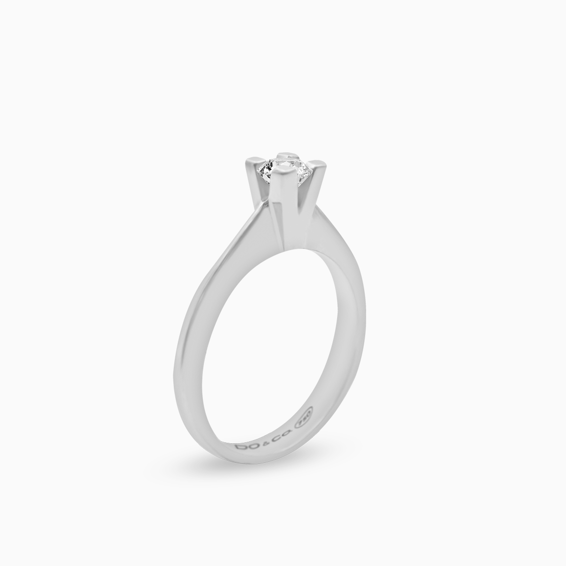 Anillo de Compromiso modelo radiante