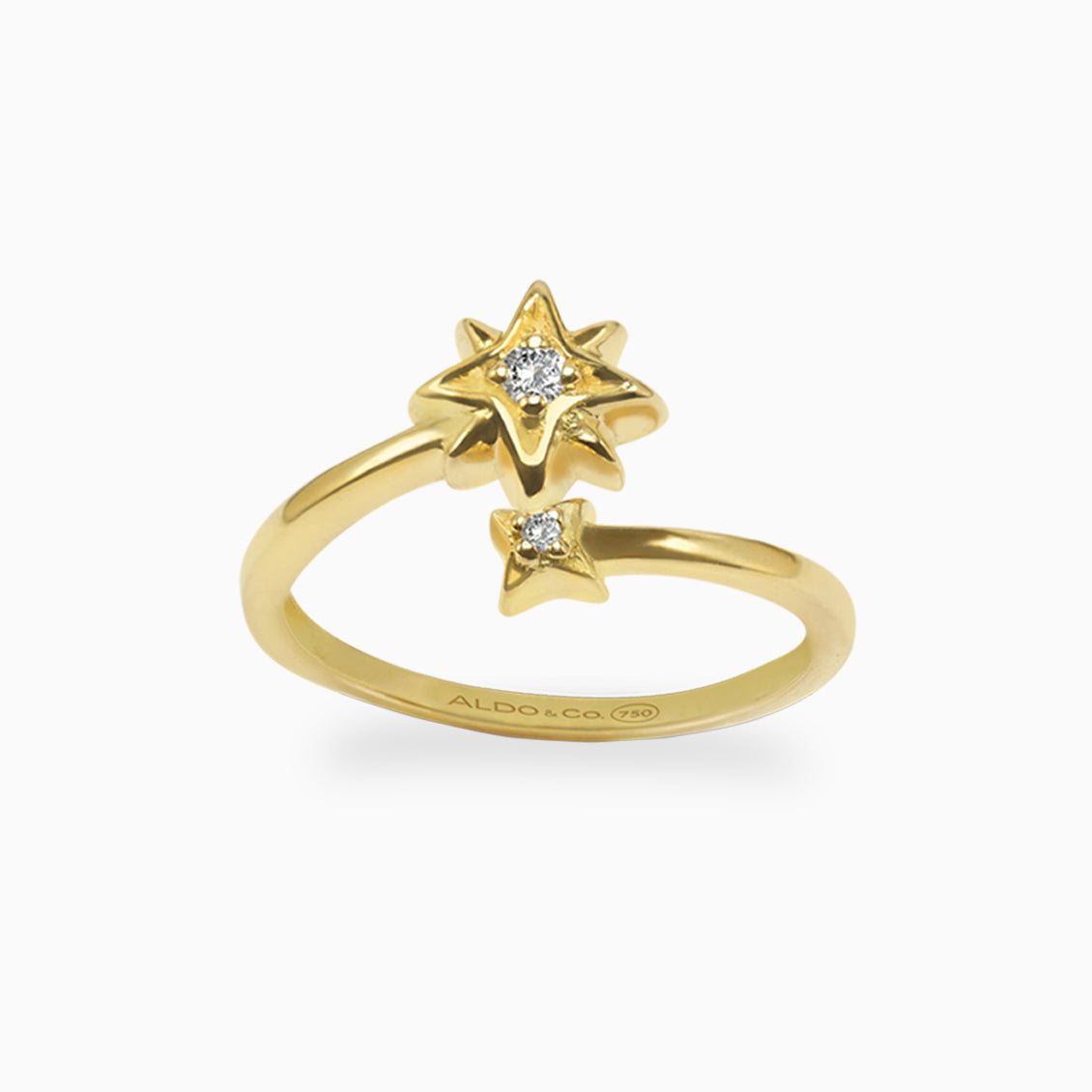Anillo Pazita en oro amarillo de 18K con brillantes