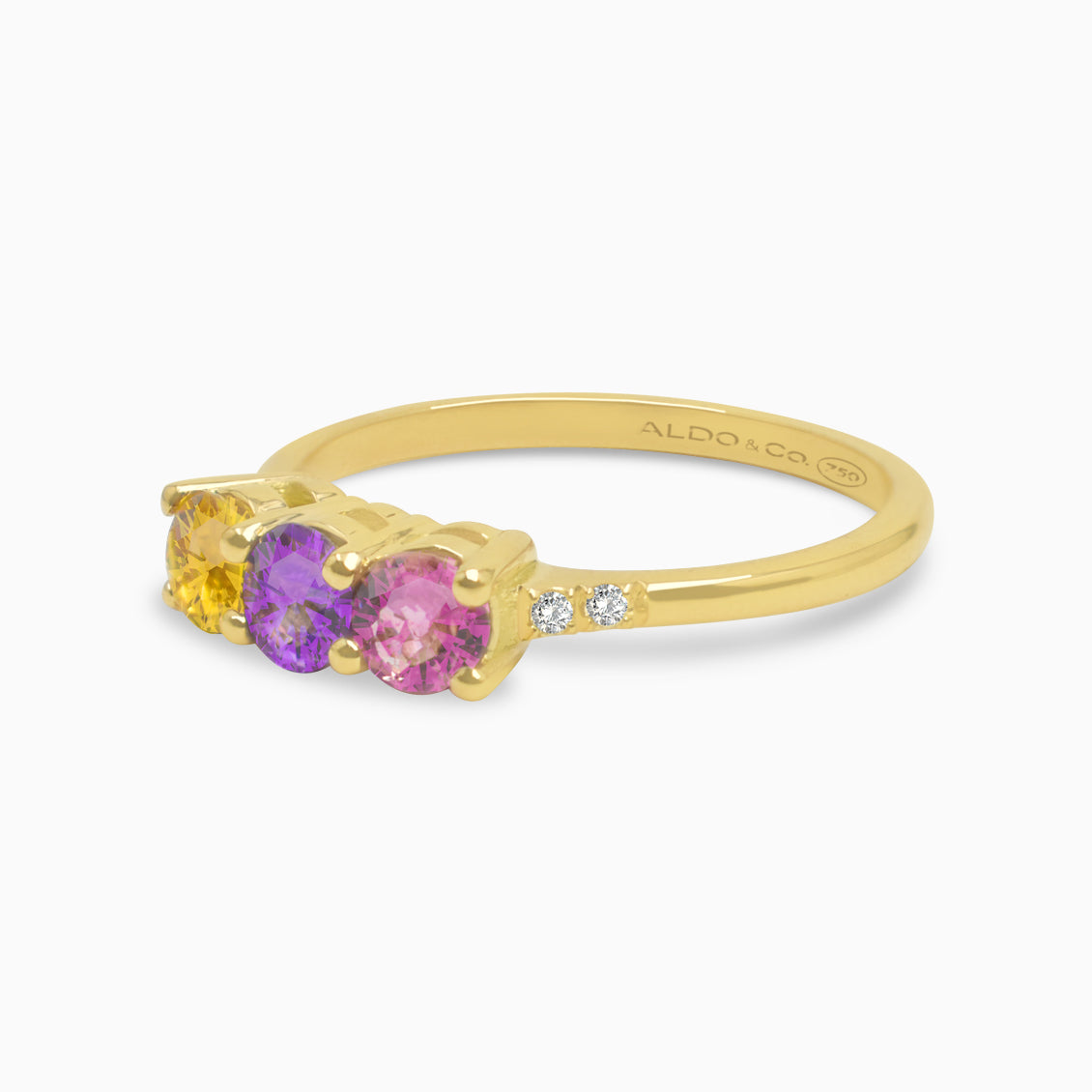 Anillo Valentina en oro amarillo de 18K