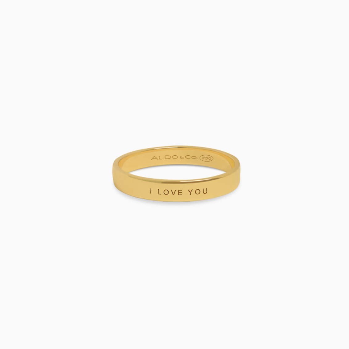 Anillo en oro amarillo de 18K cinta