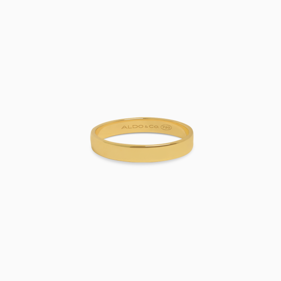 Anillo en oro amarillo de 18K cinta